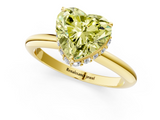 Yellow gold Fancy Yellow Heart  Brilliant Solitaire Engagement Ring with Six-Prong Setting and Classic Band_21