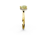 Yellow gold Fancy Yellow Heart  Brilliant Solitaire Engagement Ring with Six-Prong Setting and Classic Band_22