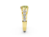 Yellow gold Fancy Yellow Heart  Brilliant Solitaire with Side Stones on a Pave Band and Four-Prong Setting_40
