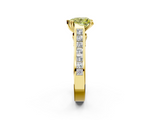 Yellow gold Fancy Yellow Heart  Cut Channel Set Solitaire Engagement Ring with Prong Setting_22