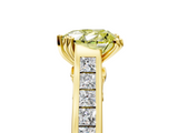 Yellow gold Fancy Yellow Heart  Cut Channel Set Solitaire Engagement Ring with Prong Setting_25