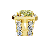 Yellow gold Fancy Yellow Heart Cut Cut Halo Split Shank Prong Set Ring_5