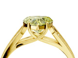 Yellow gold Fancy Yellow Heart Cut Cut Pave Split Shank Engagement Ring with Four-Prong Setting_4