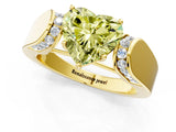 Yellow gold Fancy Yellow Heart Cut Diamond Channel Set Solitaire Ring with Four-Prong Setting_37