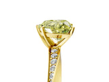 Yellow gold Fancy Yellow Heart Cut Diamond Engagement Ring with Side Stone Accents and Four-Prong Setting_101