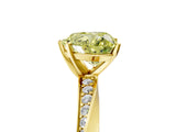 Yellow gold Fancy Yellow Heart Cut Diamond Engagement Ring with Side Stone Accents and Four-Prong Setting_17