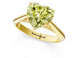 Yellow gold Fancy Yellow Heart Cut Diamond Solitaire Engagement Ring with Cathedral Setting and Four-Prong Mount_43