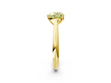 Yellow gold Fancy Yellow Heart Cut Diamond Solitaire Engagement Ring with Cathedral Setting and Four-Prong Mount_44