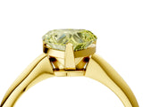 Yellow gold Fancy Yellow Heart Cut Diamond Solitaire Engagement Ring with Classic Band and Four-Prong Setting_91