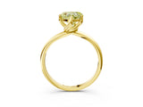 Yellow gold Fancy Yellow Heart Cut Diamond Solitaire Engagement Ring with Four-Prong Setting and Classic Band_23