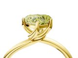 Yellow gold Fancy Yellow Heart Cut Diamond Solitaire Engagement Ring with Four-Prong Setting and Classic Band_24