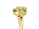 Yellow gold Fancy Yellow Heart Cut Diamond Solitaire Engagement Ring with Four-Prong Setting and Classic Band_25