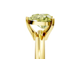 Yellow gold Fancy Yellow Heart Cut Diamond Solitaire Engagement Ring with Round Band and Four-Prong Setting_212