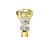 Yellow gold Fancy Yellow Heart  Cut Five-Stone Prong Set Diamond Ring with Classic Band_37
