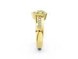 Yellow gold Fancy Yellow Heart  Cut Halo Pave Band Four-Prong Ring_51