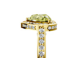 Yellow gold Fancy Yellow Heart  Cut Halo Pave Split Shank Prong Setting Ring_37