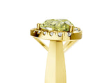 Yellow gold Fancy Yellow Heart  Cut Halo Solitaire Engagement Ring with Square Band and Four-Prong Setting_72