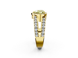 Yellow gold Fancy Yellow Heart  Cut Halo Split Shank Diamond Ring with Four-Prong Setting_47