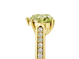 Yellow gold Fancy Yellow Heart Cut Solitaire Cathedral Diamond Engagement Ring with Channel-Set Band and Four-Prong Setting_8