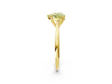 Yellow gold Fancy Yellow Heart Cut Solitaire Diamond Ring with Six-Prong Setting and Classic Band_14