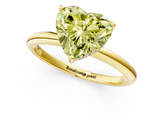 Yellow gold Fancy Yellow Heart  Cut Solitaire Engagement Ring with Four-Prong Setting and Classic Band_21