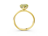 Yellow gold Fancy Yellow Heart  Cut Solitaire Engagement Ring with Four-Prong Setting and Classic Band_23