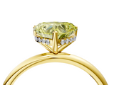 Yellow gold Fancy Yellow Heart  Cut Solitaire Engagement Ring with Four-Prong Setting and Classic Band_24