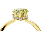 Yellow gold Fancy Yellow Heart  Cut Solitaire Engagement Ring with Four-Prong Setting on a Classic Band_23