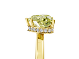 Yellow gold Fancy Yellow Heart  Cut Solitaire Engagement Ring with Four-Prong Setting on a Classic Band_24