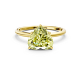 Yellow gold Fancy Yellow Heart  Cut Solitaire Engagement Ring with Thin Band and Four-Prong Setting_3