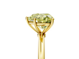 Yellow gold Fancy Yellow Heart  Cut Solitaire Engagement Ring with Thin Band and Four-Prong Setting_8