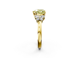 Yellow gold Fancy Yellow Heart  Cut Solitaire Floral Diamond Ring with Four-Prong Setting_34