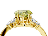 Yellow gold Fancy Yellow Heart  Cut Solitaire Floral Diamond Ring with Four-Prong Setting_36