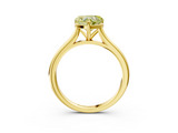 Yellow gold Fancy Yellow Heart  Cut Solitaire Ring with Cathedral Band and Four-Prong Setting_65