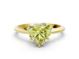 Yellow gold Fancy Yellow Heart  Cut Solitaire Ring with Four-Prong Setting on a Classic Band_59