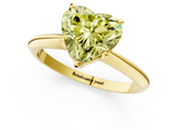 Yellow gold Fancy Yellow Heart  Cut Solitaire Ring with Four-Prong Setting on a Classic Band_60