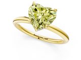 Yellow gold Fancy Yellow Heart  Cut Solitaire Ring with Thin Band and Four-Prong Setting_17