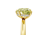 Yellow gold Fancy Yellow Heart  Cut Solitaire Ring with Thin Band and Four-Prong Setting_21