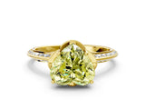 Yellow gold Fancy Yellow Heart Cut Solitaire Split Shank Pave Diamond Engagement Ring with Four-Prong Setting_24