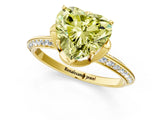 Yellow gold Fancy Yellow Heart Cut Solitaire Split Shank Pave Diamond Engagement Ring with Four-Prong Setting_25