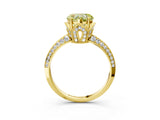 Yellow gold Fancy Yellow Heart Cut Solitaire Split Shank Pave Diamond Engagement Ring with Four-Prong Setting_27