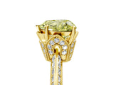 Yellow gold Fancy Yellow Heart Cut Solitaire Split Shank Pave Diamond Engagement Ring with Four-Prong Setting_29