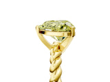 Yellow gold Fancy Yellow Heart  Cut Solitaire Twisted Band with Four-Prong Setting_76