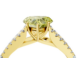Yellow gold Fancy Yellow Heart  Cut Split Shank Pave Diamond Engagement Ring with Four-Prong Setting_28