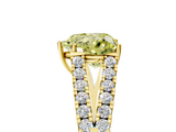 Yellow gold Fancy Yellow Heart  Cut Split Shank Pave Diamond Engagement Ring with Four-Prong Setting_29