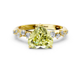 Yellow gold Fancy Yellow Heart  Diamond Cluster Prong-Set Solitaire Ring_41
