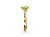 Yellow gold Fancy Yellow Heart  Diamond Cluster Prong-Set Solitaire Ring_43