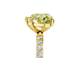 Yellow gold Fancy Yellow Heart  Diamond Pavé Band with Six-Prong Setting_55