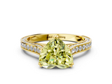 Yellow gold Fancy Yellow Heart  Diamond Solitaire with Pave Band and Six-Prong Setting_20