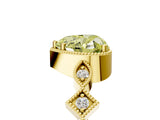 Yellow gold Fancy Yellow Heart  Milgrain Marquise Diamond Twist Band Ring_67